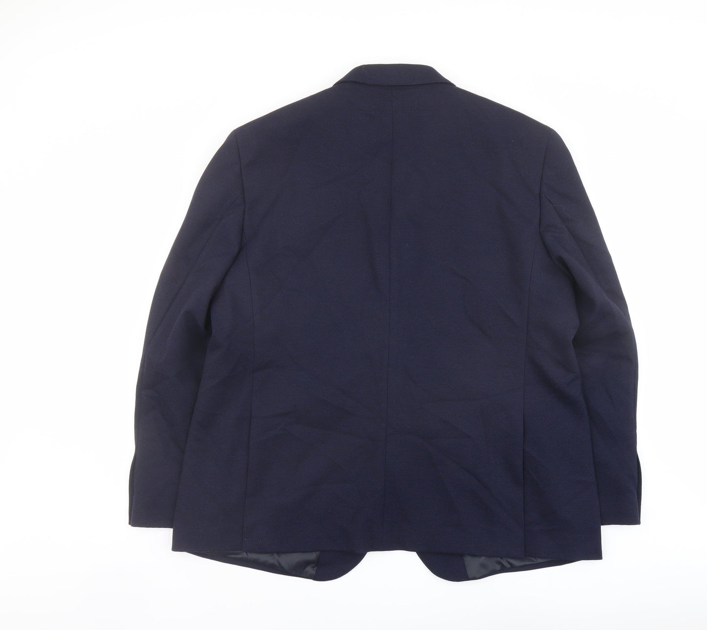 Marks and Spencer Mens Blue Polyamide Jacket Suit Jacket Size 48 Regular