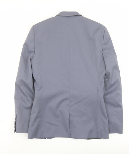 Next Mens Blue Polyester Jacket Suit Jacket Size 36 Regular