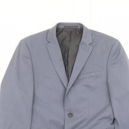 Next Mens Blue Polyester Jacket Suit Jacket Size 36 Regular