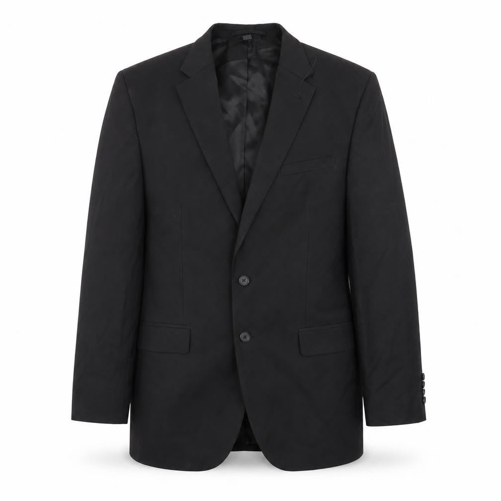 Marks & Spencer Mens Black Polyester Jacket Suit Jacket Size 42 Regular