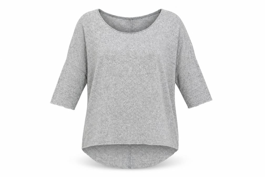 Topshop Womens Grey Round Neck Viscose Pullover Jumper Size 8