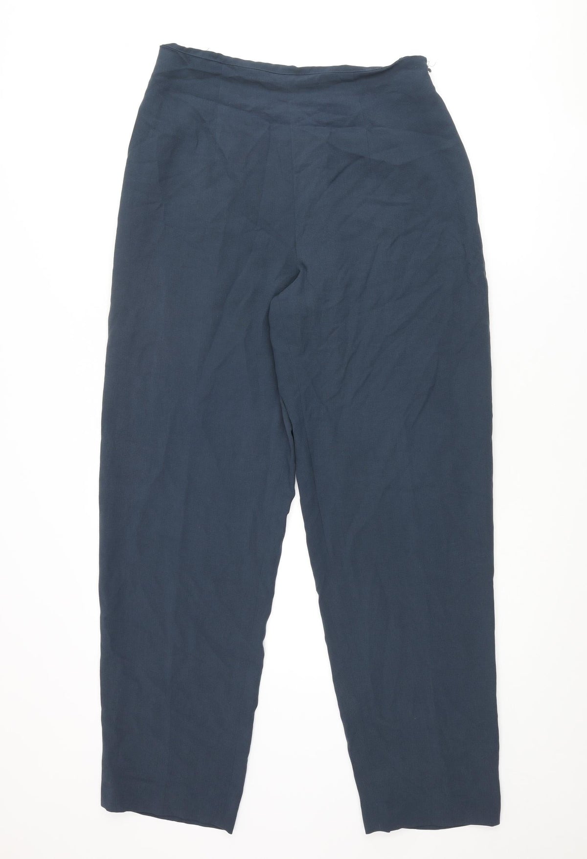 Planet Womens Blue Polyester Trousers Size 30 in L30 in Regular Zip