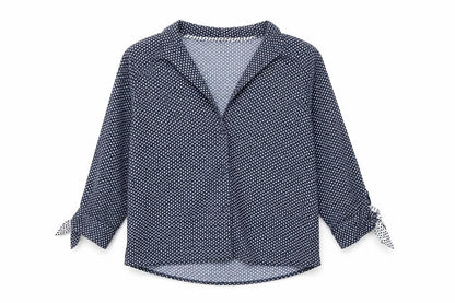 Nine Womens Blue Polyester Basic Button-Up Size 10 Collared