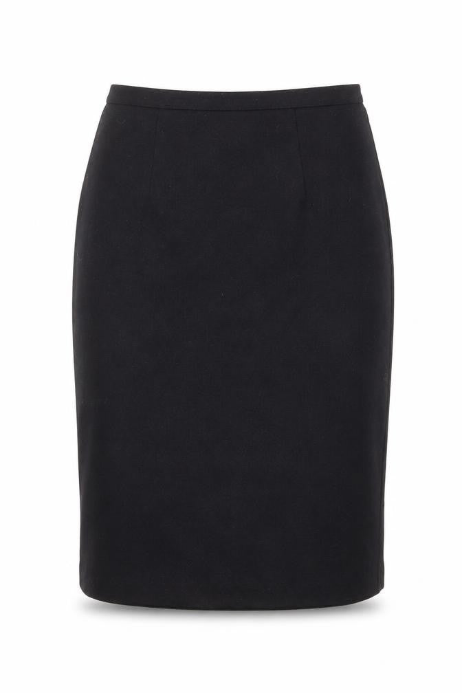 EWM Womens Black Polyester Straight & Pencil Skirt Size 32 in Zip
