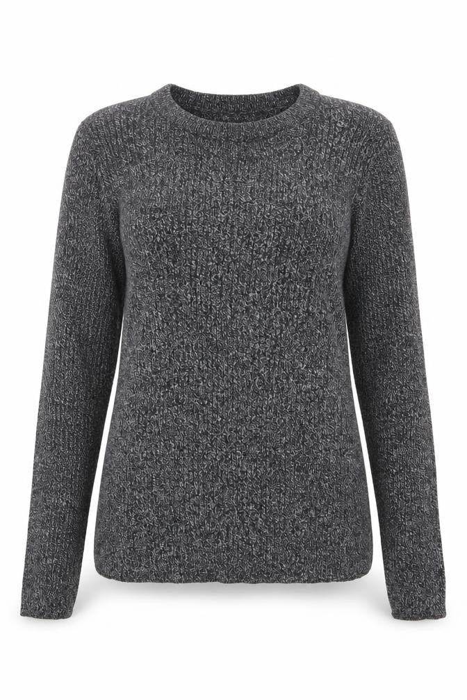 H&M Womens Grey Round Neck Cotton Pullover Jumper Size XS
