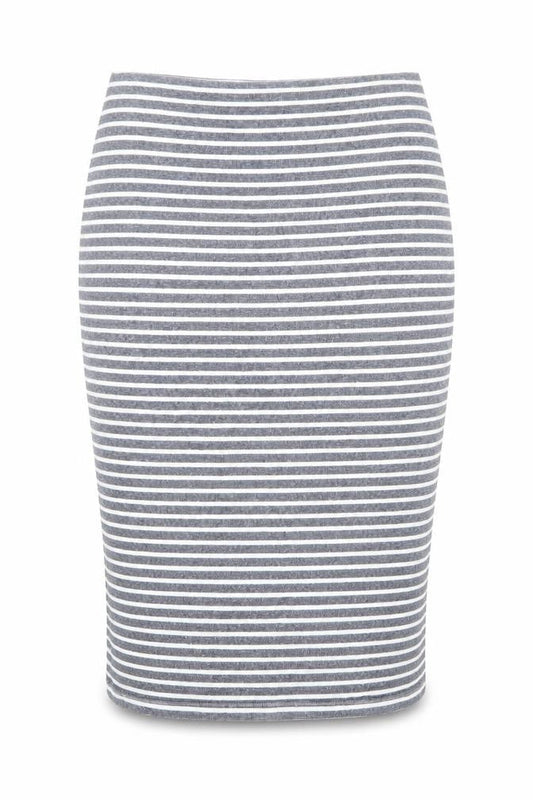 Marks & Spencer Womens Blue Striped Cotton Bandage Skirt Size 12