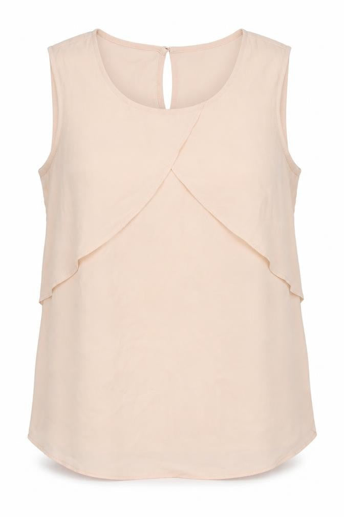 Marks & Spencer Womens Pink Polyester Basic Tank Size 14 Round Neck