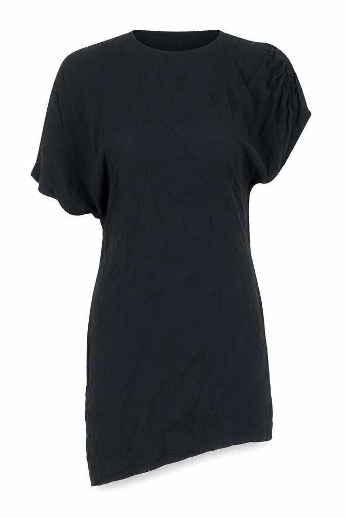 Zara Womens Black Modal Mini Size M Round Neck Pullover