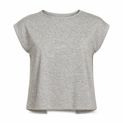 Warehouse Womens Brown Polyester Basic T-Shirt Size 14 Round Neck - Open Back