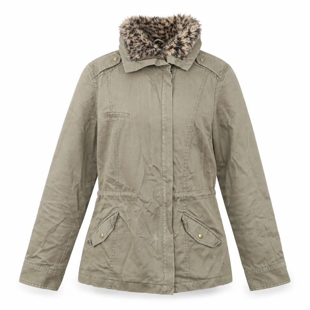 Oasis Womens Green Jacket Size S Zip