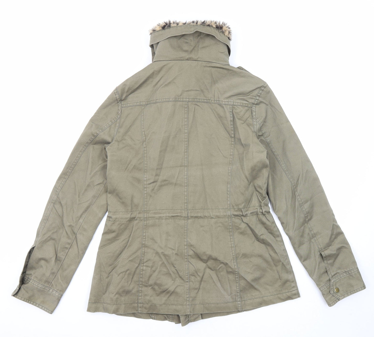 Oasis Womens Green Jacket Size S Zip