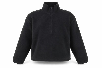 Glassons Womens Black Polyester Pullover Sweatshirt Size M Zip