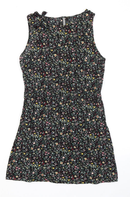 Glamorous Womens Multicoloured Floral Cotton A-Line Size 10 Round Neck Pullover
