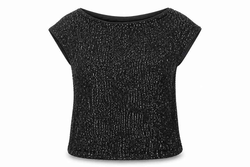 Lipsy Womens Black Polyester Basic Blouse Size 14 Boat Neck
