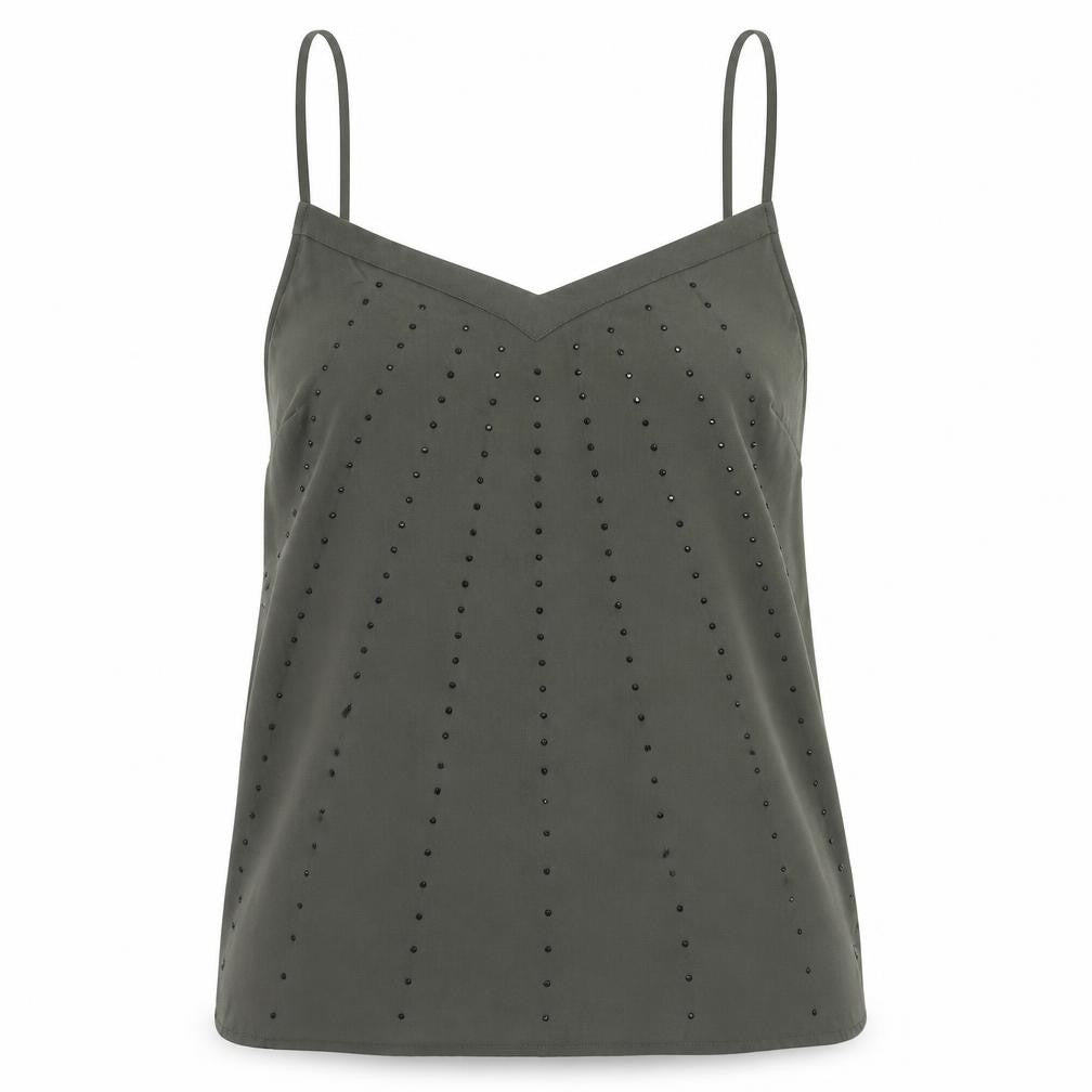 NEXT Womens Green Polyester Camisole Blouse Size 10 V-Neck