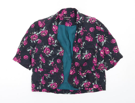 Warehouse Womens Multicoloured Floral Jacket Size 12