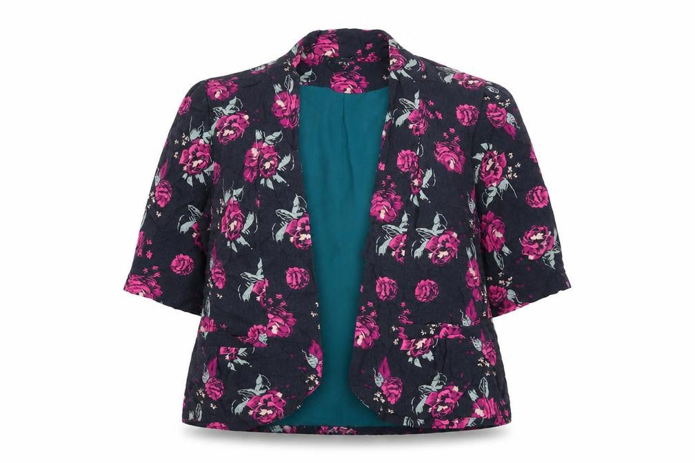 Warehouse Womens Multicoloured Floral Jacket Size 12