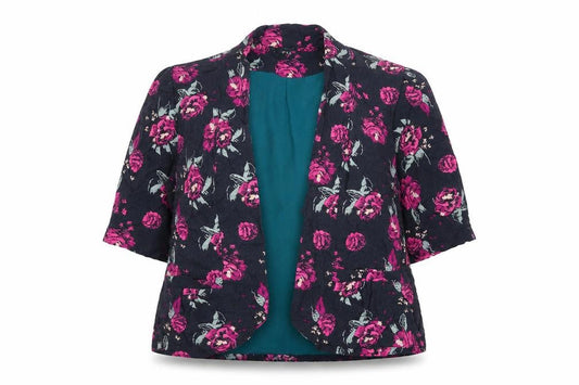 Warehouse Womens Multicoloured Floral Jacket Size 12