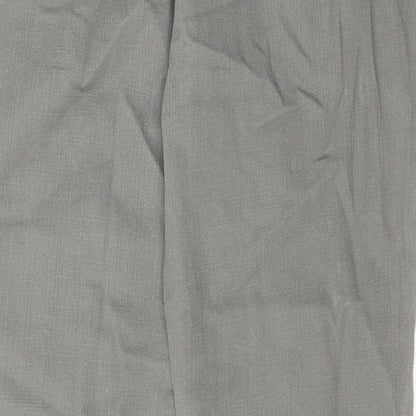 Country Casuals Womens Grey Cotton Straight Jeans Size 12 L27 in Regular Zip