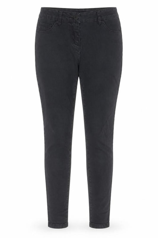 Next Womens Black Cotton Skinny Jeans Size 12 L27 in Regular Zip