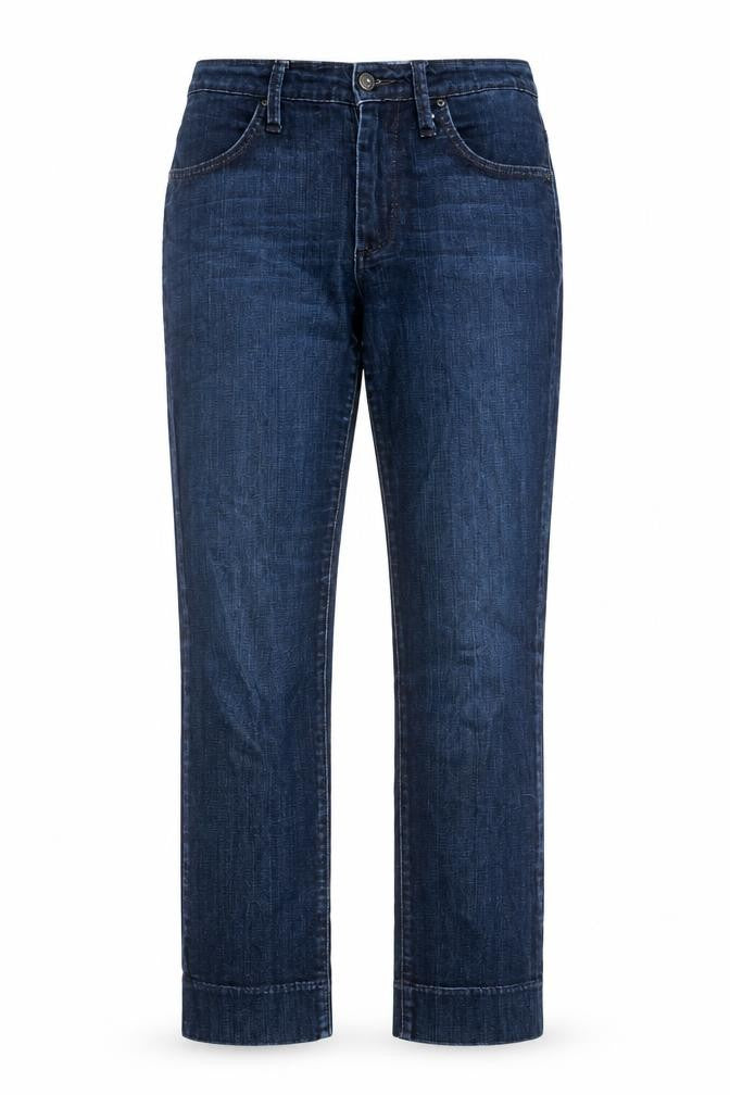 James Jeans Womens Blue Cotton Straight Jeans Size 26 in L27 in Regular Zip