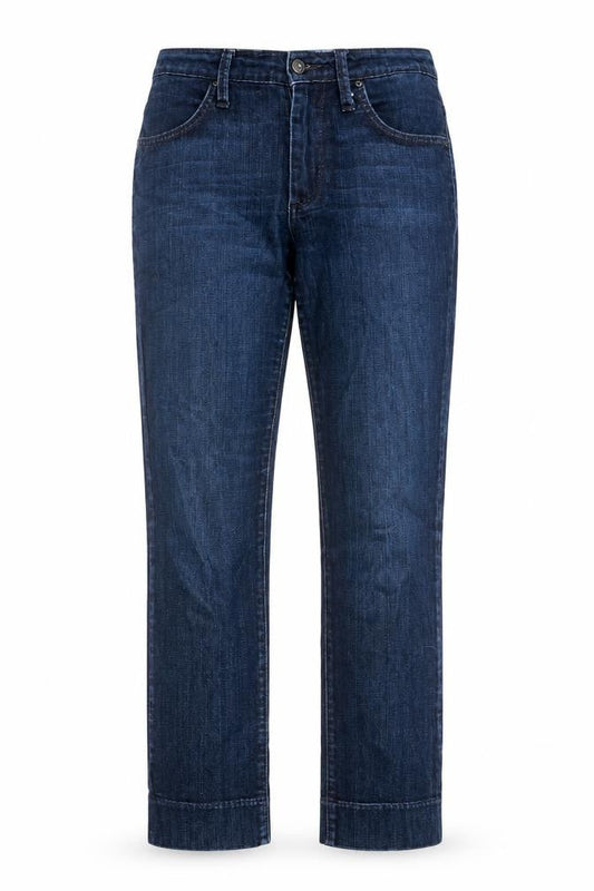 James Jeans Womens Blue Cotton Straight Jeans Size 26 in L27 in Regular Zip