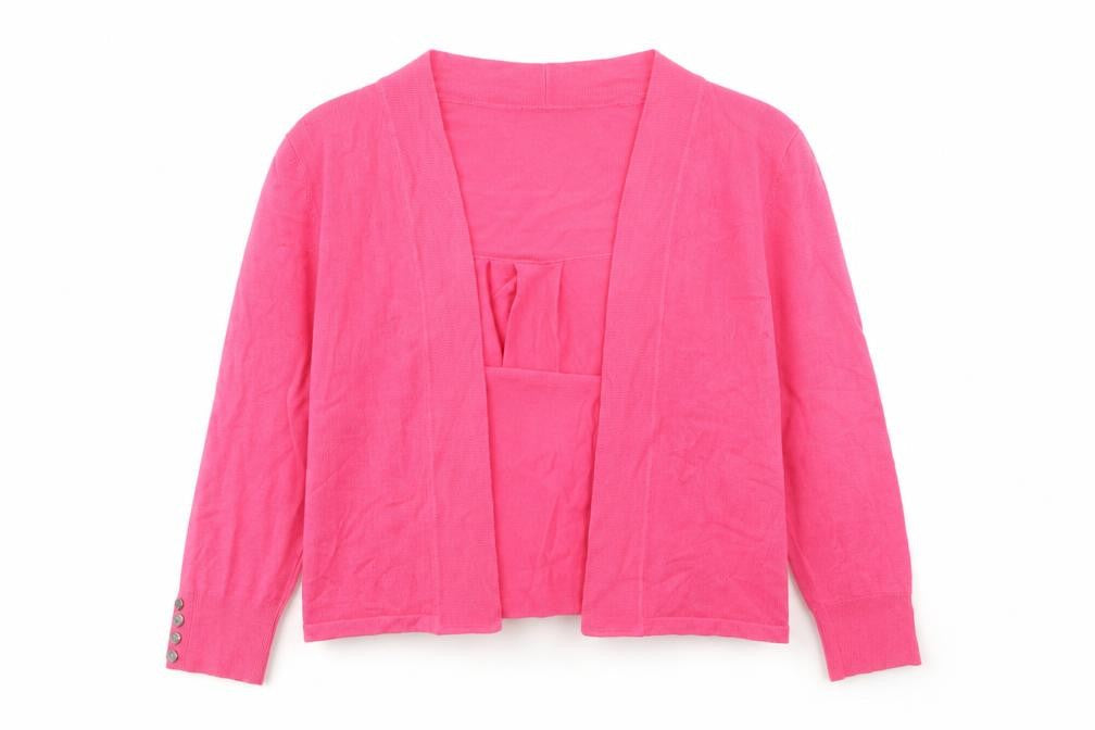 Wallis Womens Pink V-Neck Viscose Cardigan Jumper Size S