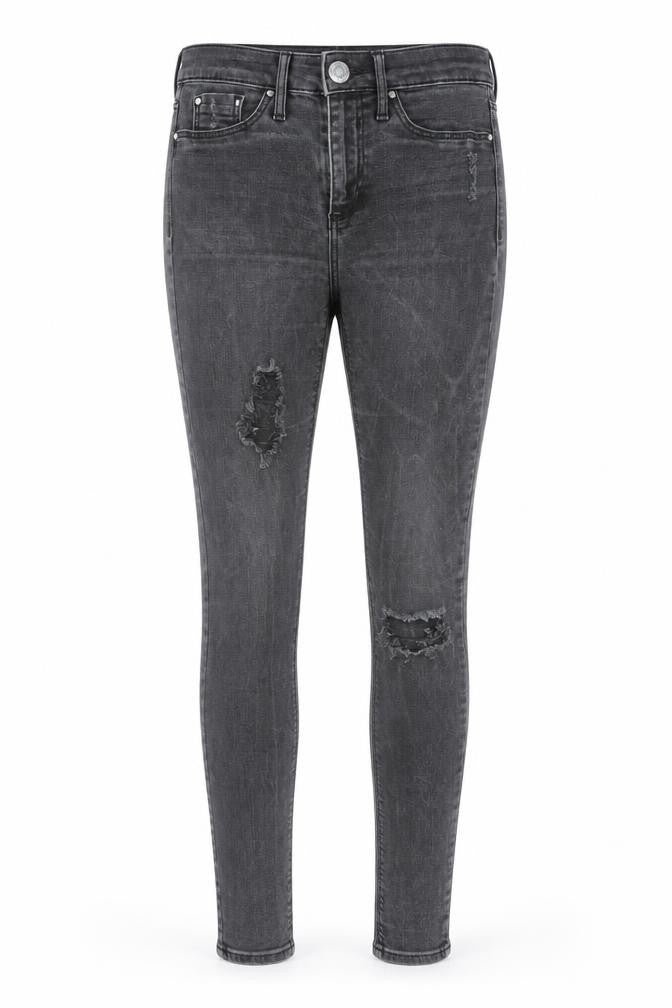 River Island Womens Grey Cotton Skinny Jeans Size 6 L29 in Regular Zip