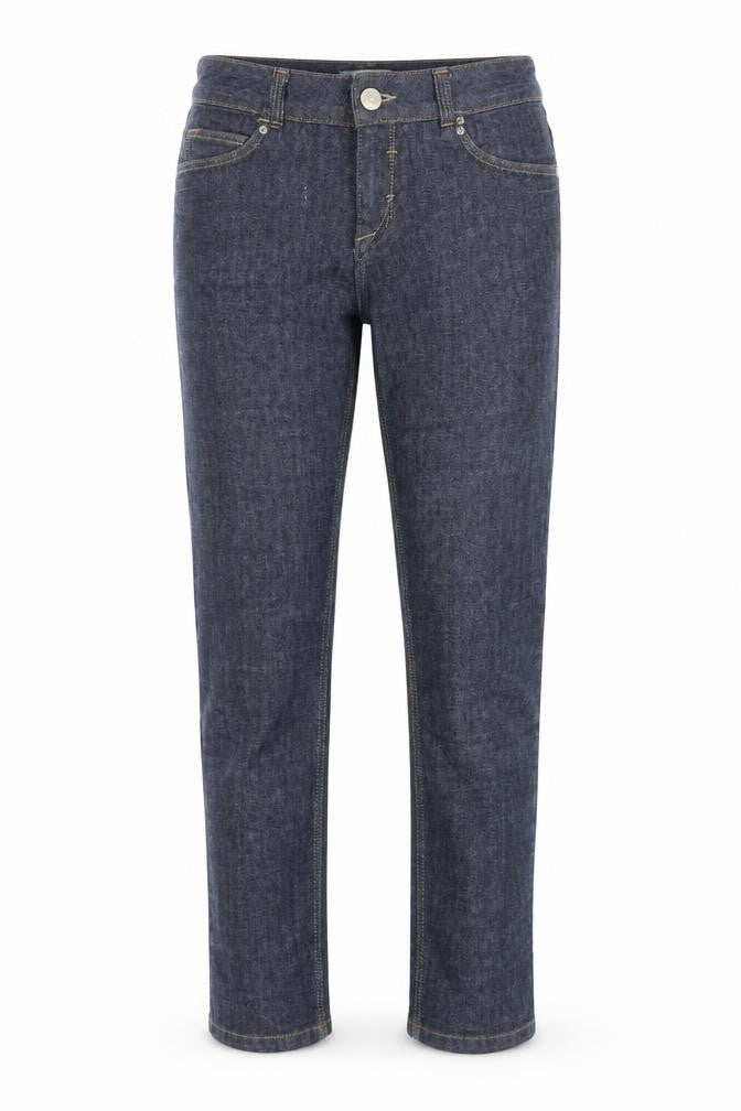 Topshop Womens Blue Cotton Straight Jeans Size 28 in L30 in Regular Zip