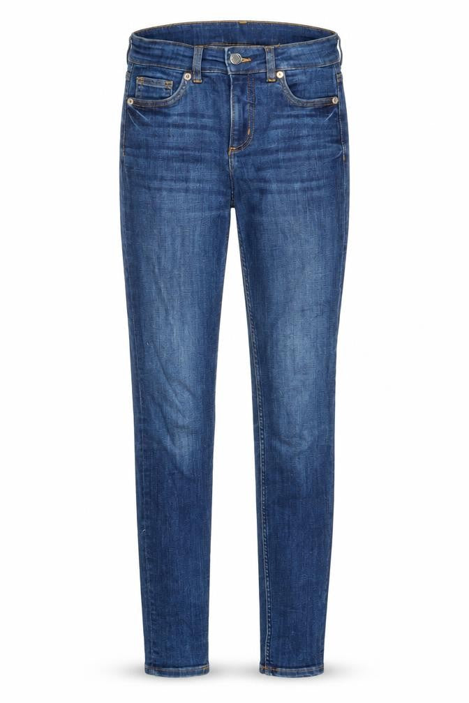 Monki Womens Blue Cotton Skinny Jeans Size 26 in L35.5 in Regular Zip