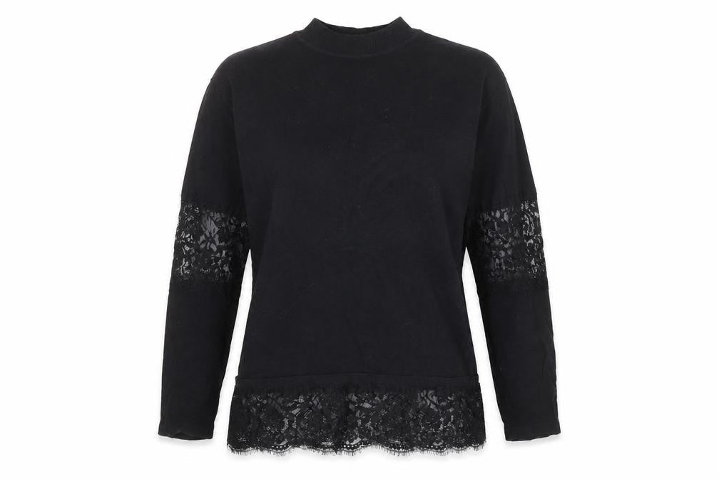 NEXT Womens Black Mock Neck Camel Pullover Jumper Size 10