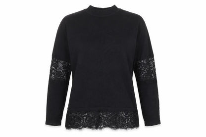 Next Womens Black Mock Neck Camel Pullover Jumper Size 10