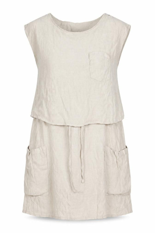 Vero Moda Womens Beige Polyester A-Line Size XS Round Neck Pullover