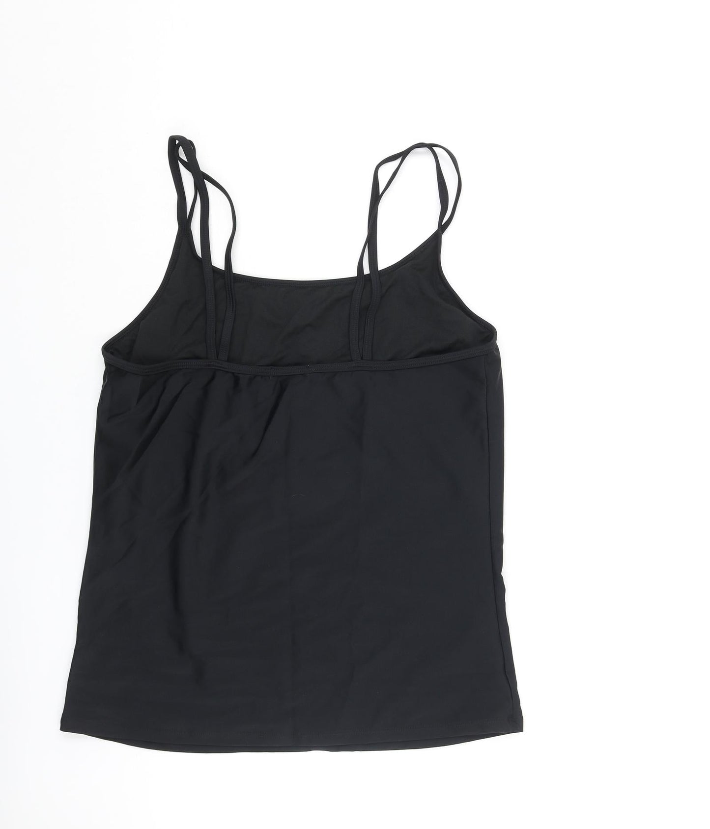 Damart Womens Black Polyamide Basic Tank Size 20 Round Neck