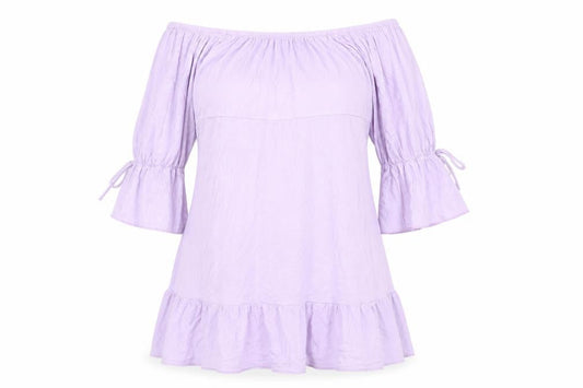 Boohoo Womens Purple Viscose Mini Size 14 Boat Neck Pullover