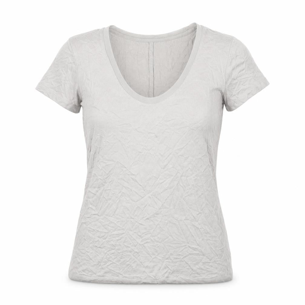 Gap Womens Grey Viscose Basic T-Shirt Size M Scoop Neck