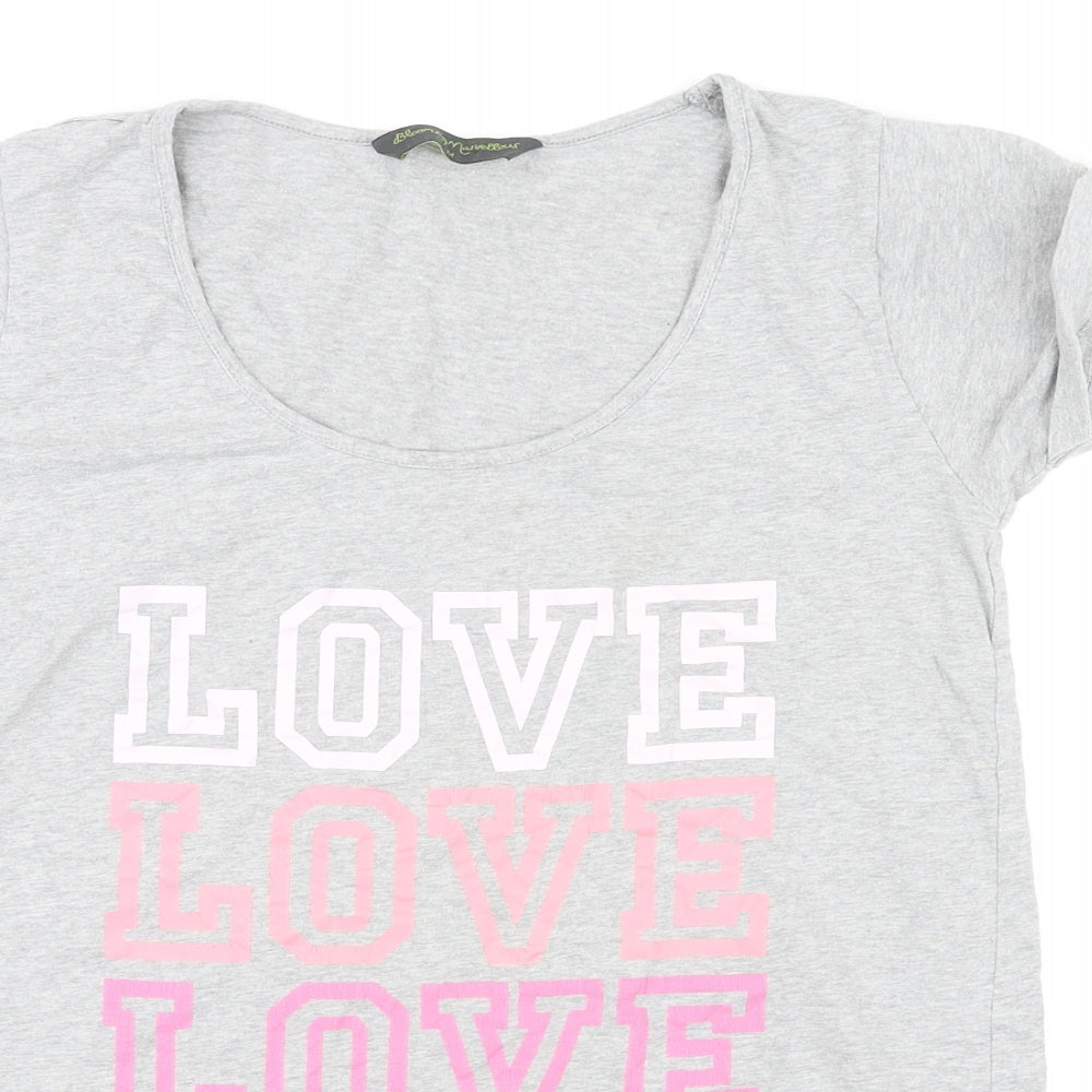 Bloody Marvellous Womens Multicoloured Cotton Basic T-Shirt Size M Round Neck