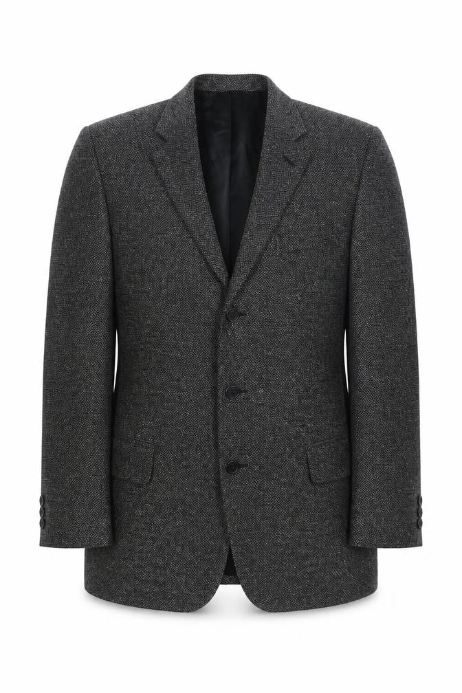 St Michael Mens Grey Cotton Jacket Blazer Size 40 Regular