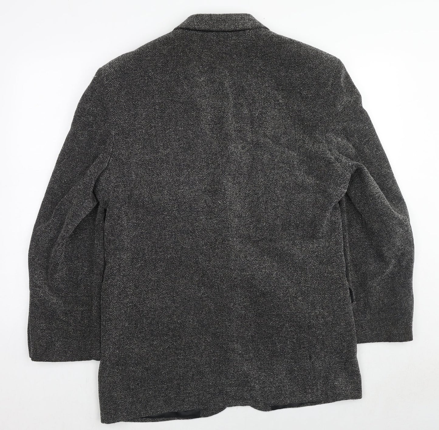 St Michael Mens Grey Cotton Jacket Blazer Size 40 Regular