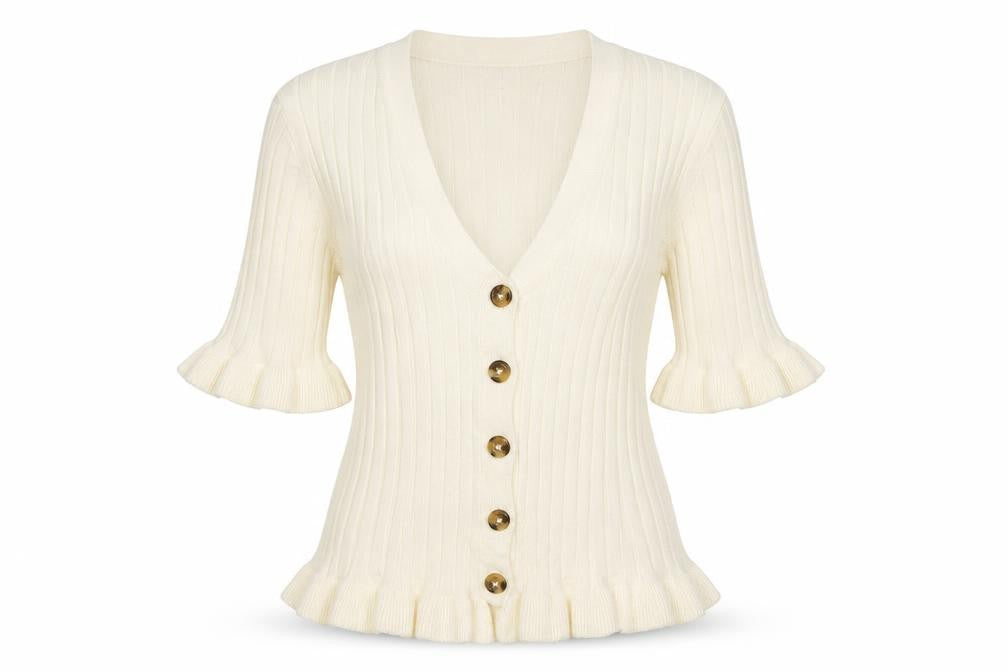 Brave Soul Womens Ivory Scoop Neck Viscose Pullover Jumper Size M