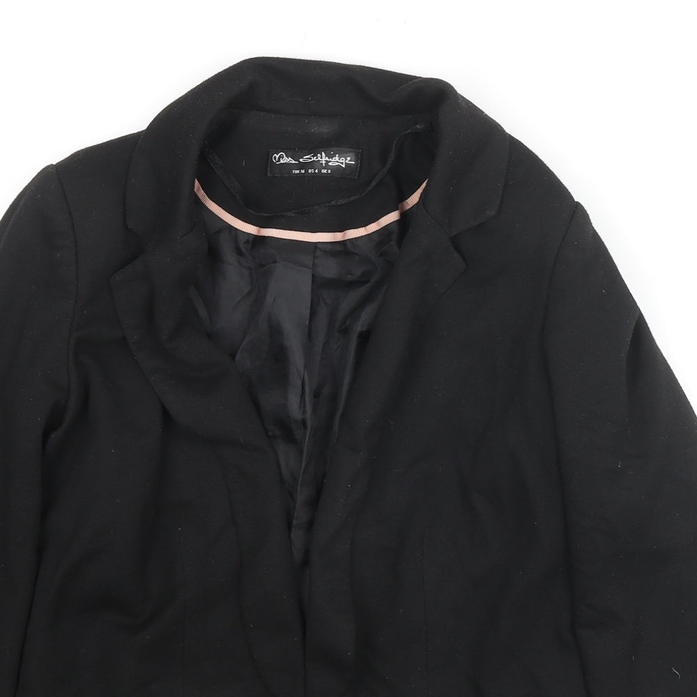 Miss Selfridge Womens Black Jacket Blazer Size 8