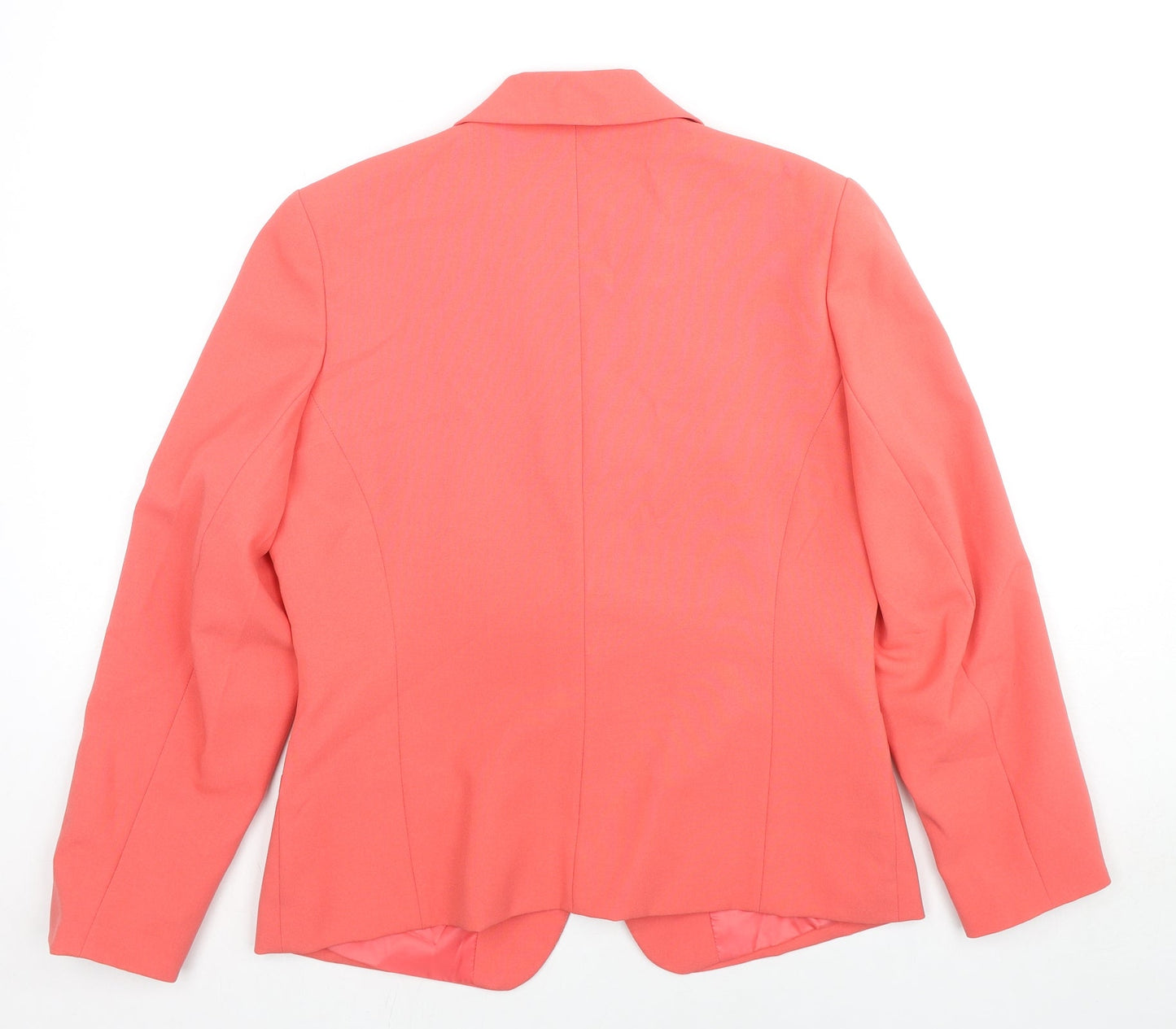 Essential Womens Pink Jacket Blazer Size 14 Button
