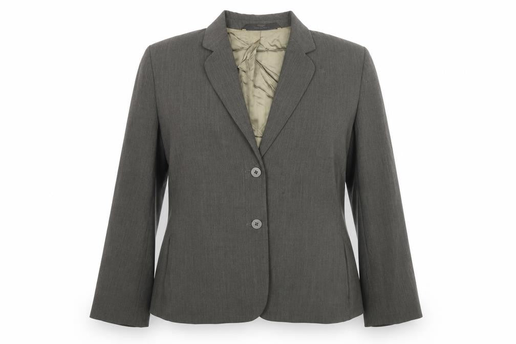 St Michael Womens Grey Wool Jacket Suit Jacket Size 16