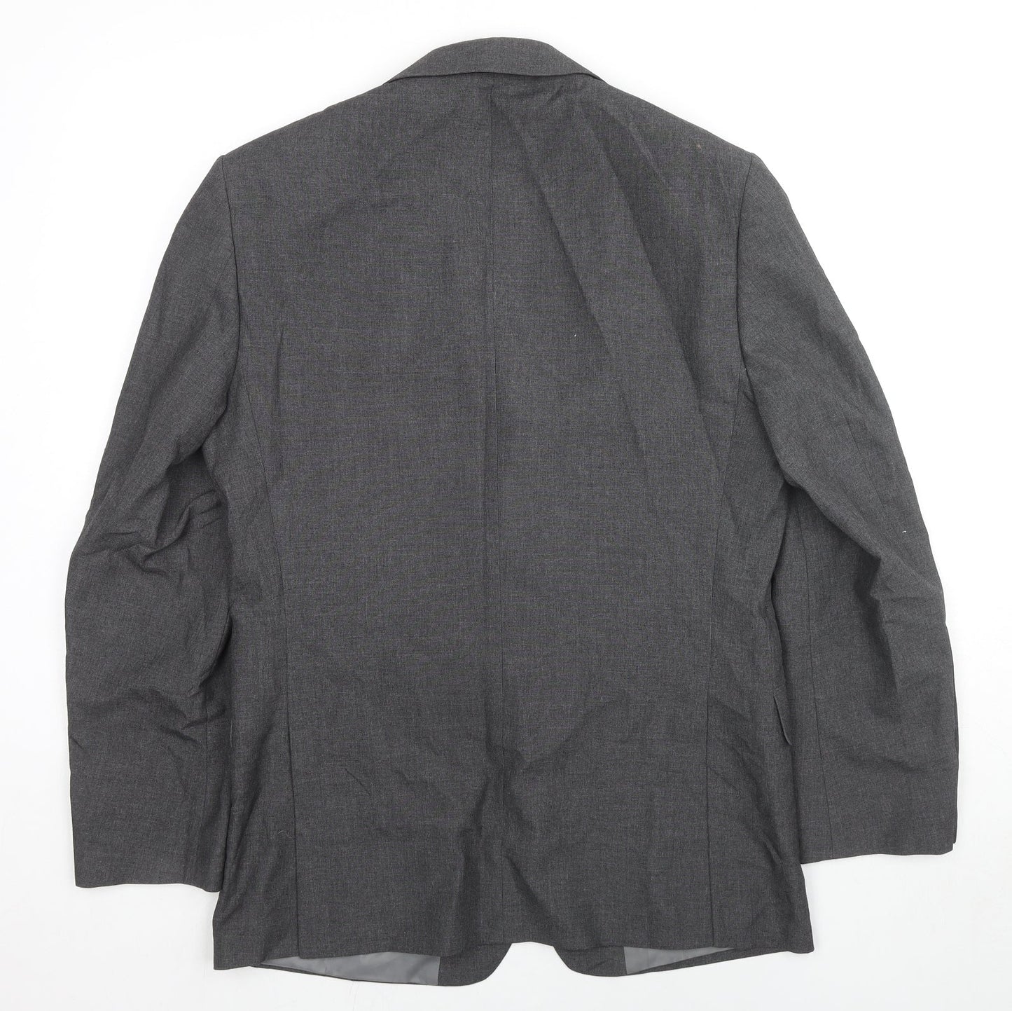 Marks and Spencer Mens Grey Polyester Jacket Suit Jacket Size 40 Regular