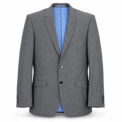 Front view of Autograph men’s grey wool jacket suit jacket, size 40, regular