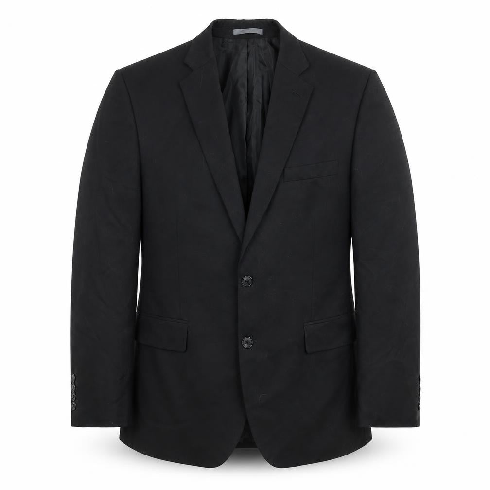 Marks & Spencer Mens Black Polyester Jacket Suit Jacket Size 42 Regular