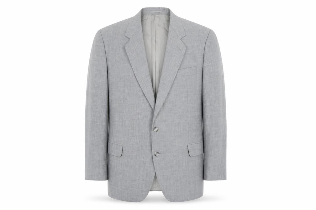 Varteks Mens Grey Polyester Jacket Suit Jacket Size 50 Regular