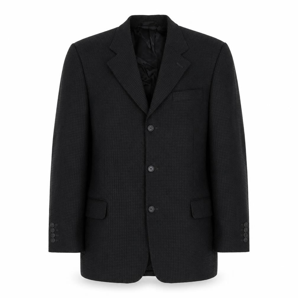Douglas Mens Black Polyester Jacket Suit Jacket Size 40 Regular