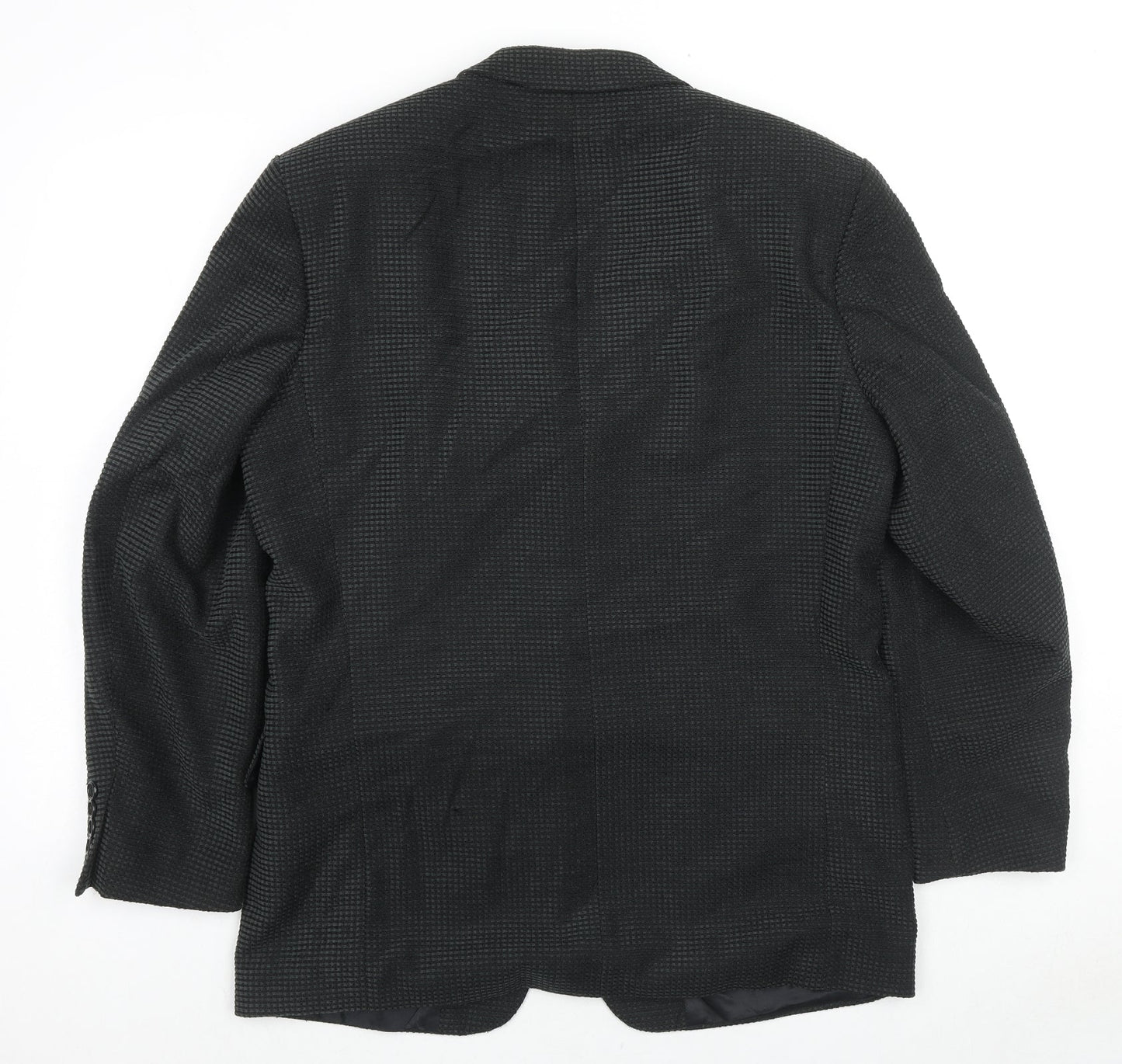 Douglas Mens Black Polyester Jacket Suit Jacket Size 40 Regular
