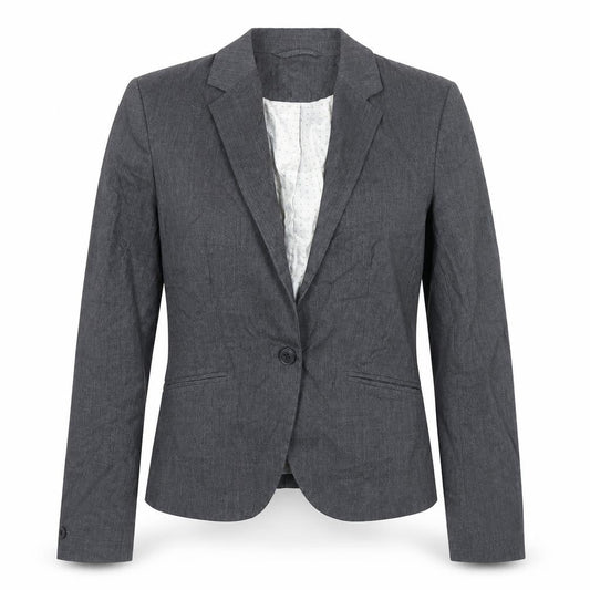 H&M Womens Grey Polyester Jacket Sport Coat Size 6